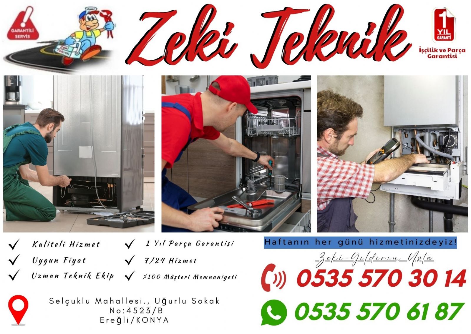 Ereğli Beyaz Eşya Teknik Servis